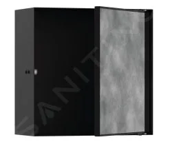 Hansgrohe XtraStoris Rock - Hornacina De Pared Con Puerta Alicatable, 300x300x140 Mm, Negro Mate 56091670