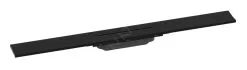 Hansgrohe RainDrain Flex - Canaleta De Ducha Lineal Con Rejilla De Acero Inoxidable 800, Junto A La Pared, Acortable, Negro Mate 56051670