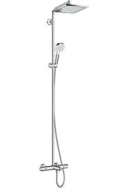 Hansgrohe Crometta - Grifo Termostático De Bañera E 240 Showerpipe Con Accesorios, Cromo 27298000