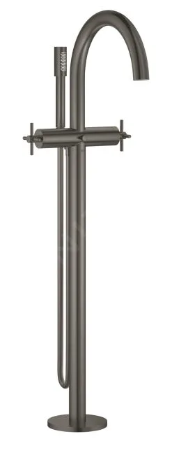 Grohe Atrio - Grifo De Suelo Para Bañera, Con Caño Giratorio, Hard Graphite Cepillado 25044AL3