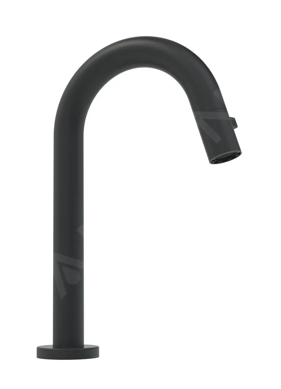 Hansa Nova Style - Grifo De Lavabo De Agua Fría, Negro Mate 5091810133