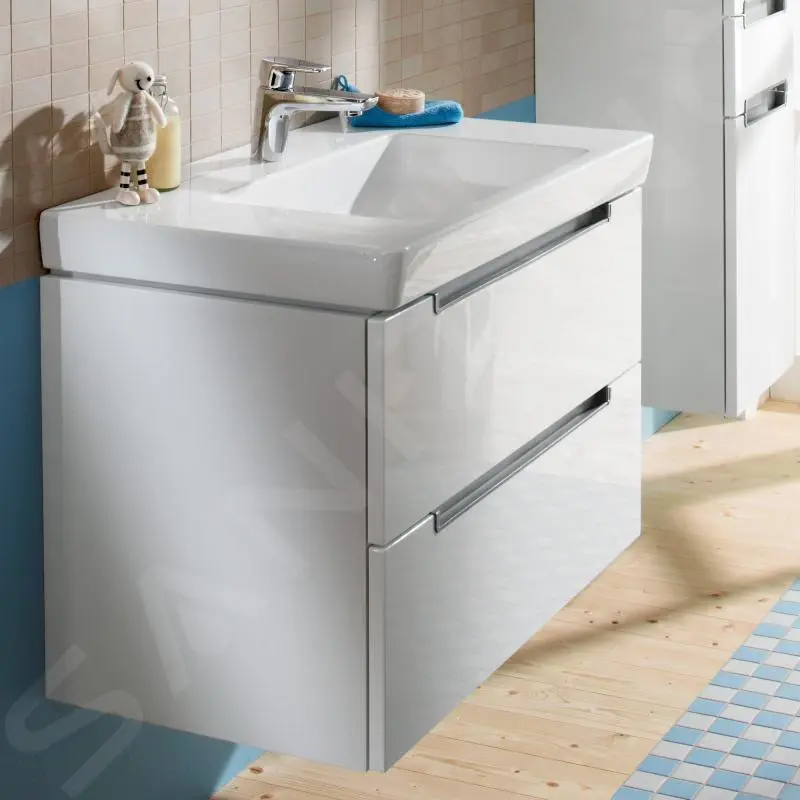Villeroy & Boch Subway 2.0 - Mueble De Lavabo, 787x520x449 Mm, 2 Cajones, Glossy White A69600DH - Imagen 3