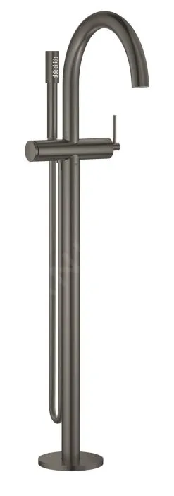 Grohe Atrio - Grifo De Suelo Para Bañera, Con Caño Giratorio, Hard Graphite Cepillado 32653AL3