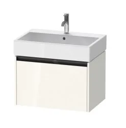 Duravit Ketho.2 - Mueble De Lavabo 440x684x460 Mm, 1 Cajón, Blanco Brillante K25076022220000