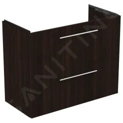 Ideal Standard I.Life S - Mueble Bajo Lavabo, 800x375x630 Mm, 2 Cajones, Roble Café T5295NW