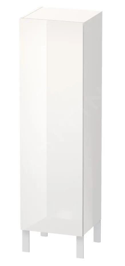 Duravit L-Cube - Armario Alto 1320x400x363 Mm, Derecha, Blanco Brillante LC1178R2222