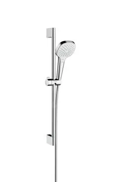 Hansgrohe Croma Select E - Conjunto De Ducha Vario EcoSmat 9 L/min 0,65m, Blanco/cromo 26583400