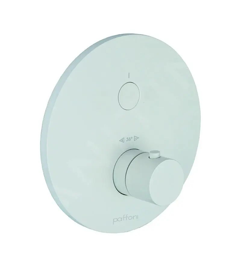 Paffoni Compact Box - Grifo Empotrado Termostático De Ducha, Blanco Mate CPT013BO