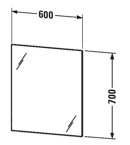 Duravit Espejos - Espejo 700x600 Mm, Con Iluminación LED LM7805000000000 - Imagen 2