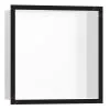Hansgrohe XtraStoris Individual - Honracina De Pared Con Marco Decorativo, 300x300x100 Mm, Blanco Mate/negro Mate 56099670