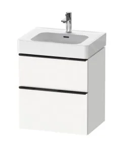 Duravit D-Neo - Mueble De Lavabo 625x584x452 Mm, 2 Cajones, Blanco Mate DE4376018180000