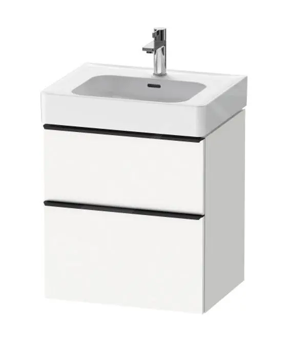 Duravit D-Neo - Mueble De Lavabo 625x584x452 Mm, 2 Cajones, Blanco Mate DE4376018180000