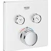 Grohe Grohtherm SmartControl - Grifo Termostático Empotrado De Bañera Con 2 Válvulas, Blanco Luna 29156LS0