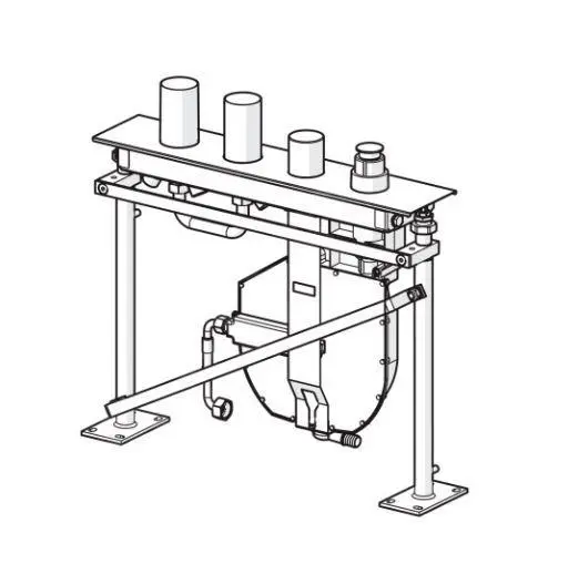 Hansa Compact - Cuerpo De Montaje Para Grifo De Bañera De 4 Orificios 53020300 - Imagen 3