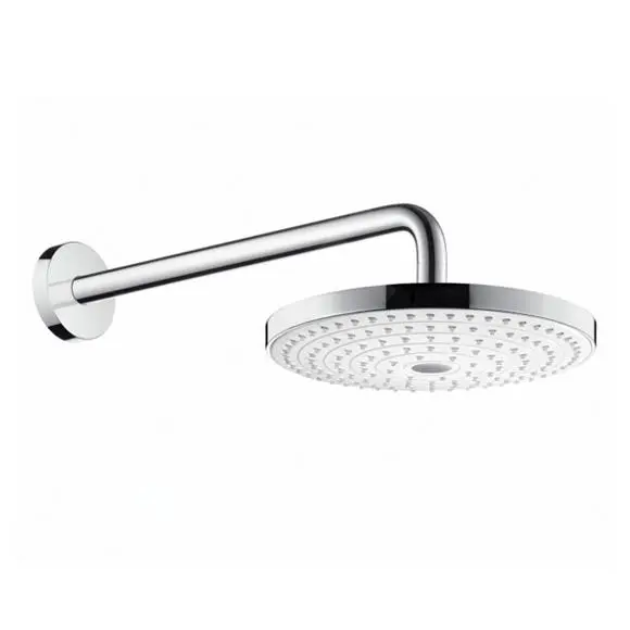Hansgrohe Raindance Select S - Rociador De Ducha 240, 2 Chorros, EcoSmart 9 L/min, Brazo De Ducha 390 Mm, Blanco/cromo 26470400