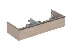 Geberit ICon - Mueble De Lavabo 118x25x48 Cm, 2 Cajones, Roble 502.314.JH.1