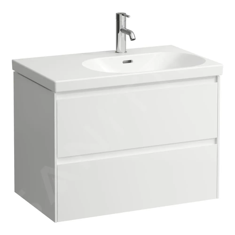 Laufen Lani - Mueble De Lavabo, 74x45x52 Cm, 2 Cajones, Blanco Mate H4035821122601