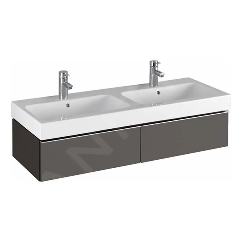 Geberit ICon - Armario Bajo El Lavabo Doble 1200 Mm, 2 Cajones, Lava 841221000 - Imagen 3