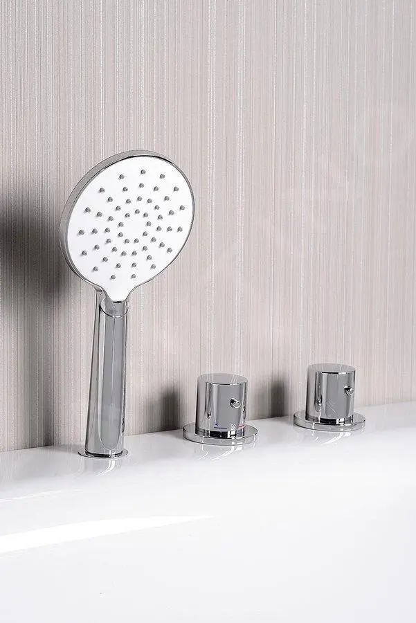 Sapho Grifería - Grifo Termostático GO, Para Borde De Bañera, Instalación De 2 Orificios, Cromo TH100 - Imagen 5