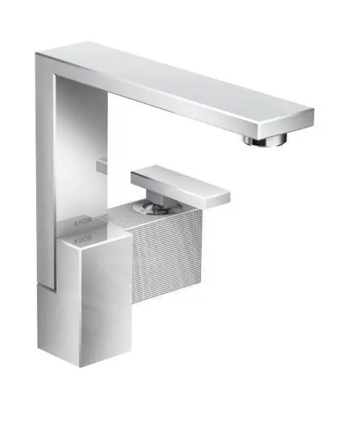 Axor Edge - Grifo De Lavabo Con Desagüe, Cromo/corte De Diamante 46021000