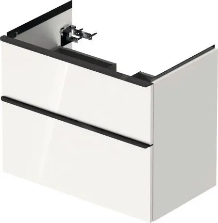Duravit D-Neo - Mueble De Lavabo 784x625x452 Mm, 2 Cajones, Blanco Brillante DE435502222 - Imagen 3
