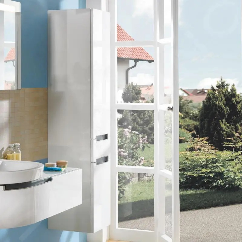 Villeroy & Boch Subway 2.0 - Armario Alto, 1650x370x350 Mm, Glossy White A70800DH - Imagen 3