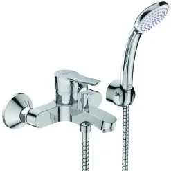 Ideal Standard Alpha - Grifo De Bañera De Pared Con Accesorios, Cromo BC676AA
