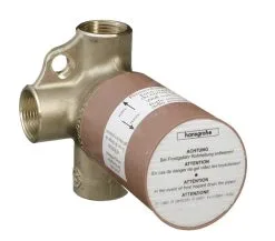 Hansgrohe Trio/Quattro - Cuerpo Básico Para Válvula De Cierre E Inversor, Instalación Empotrada 15981180