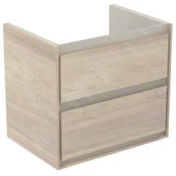 Ideal Standard Connect Air - Mueble De Lavabo 580x409x517 Mm, Madera Clara/marrón Claro Mate Lacado E1605UK